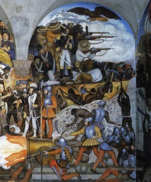 Diego Rivera œuvres - l’histoire du Mexique 1935 1 socialisme Diego Rivera